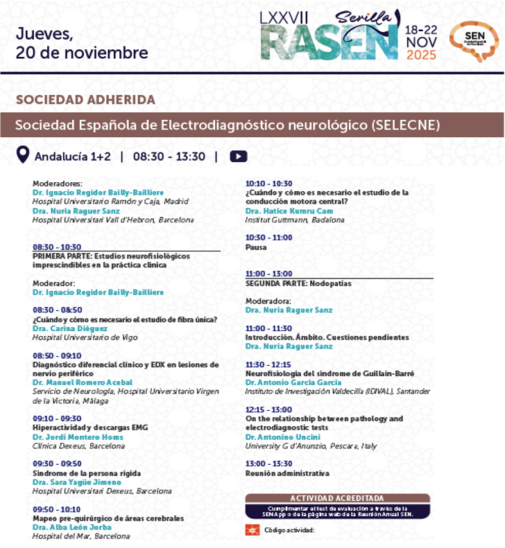 Selecne en la Reunión Anual de la SEN 2025